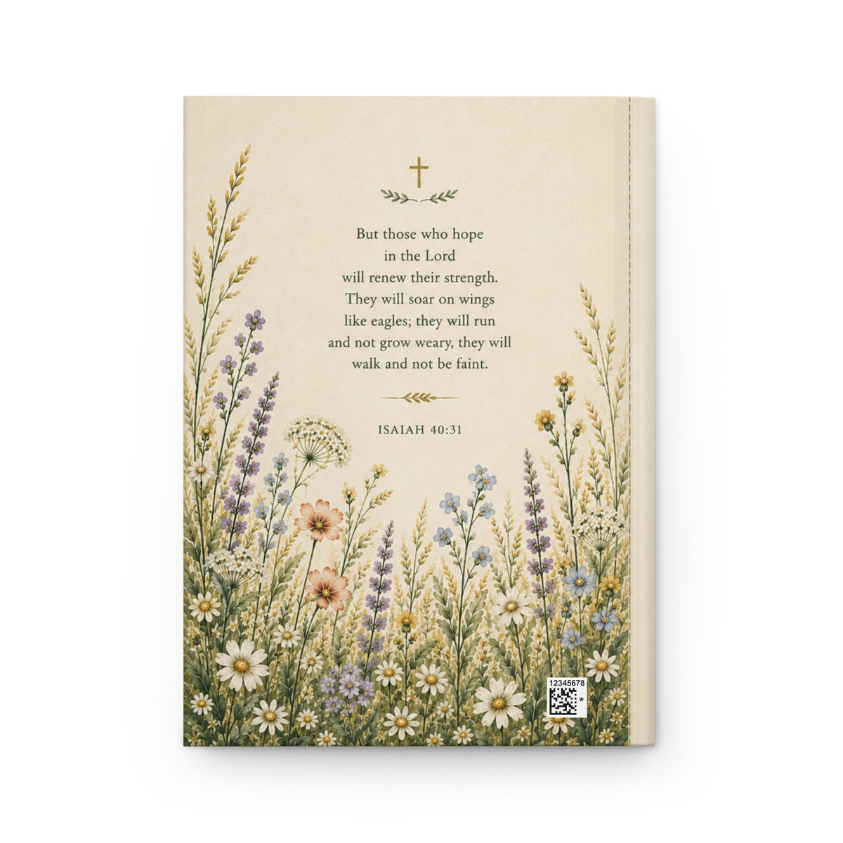 Peace in the Waiting Prayer Journal — Hardcover Lined Christian Journal (Isaiah 40:31)