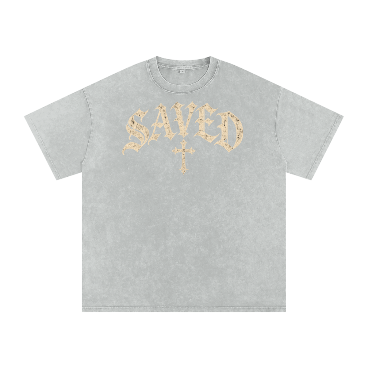 Saved by Grace Tee – Gothic Christian Streetwear