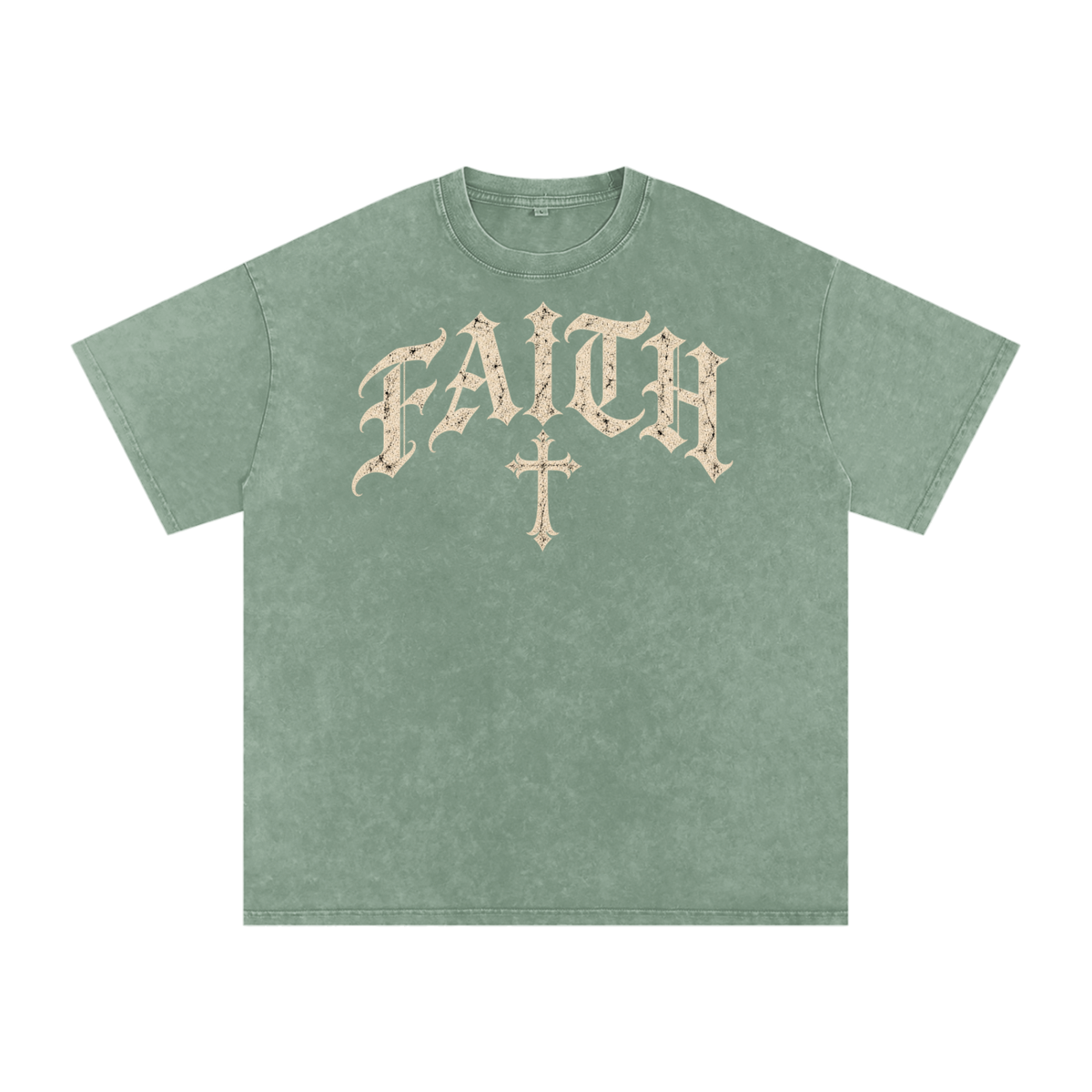 Faith Gothic Cross Tee – Vintage Christian Streetwear