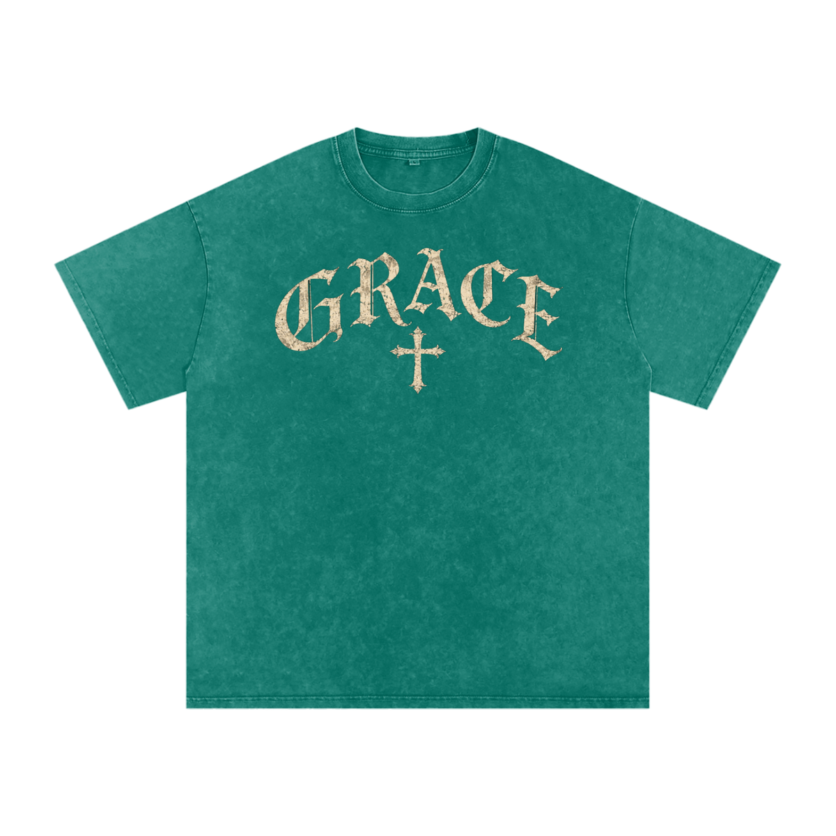 Grace Gothic Cross Tee – Vintage Christian Streetwear