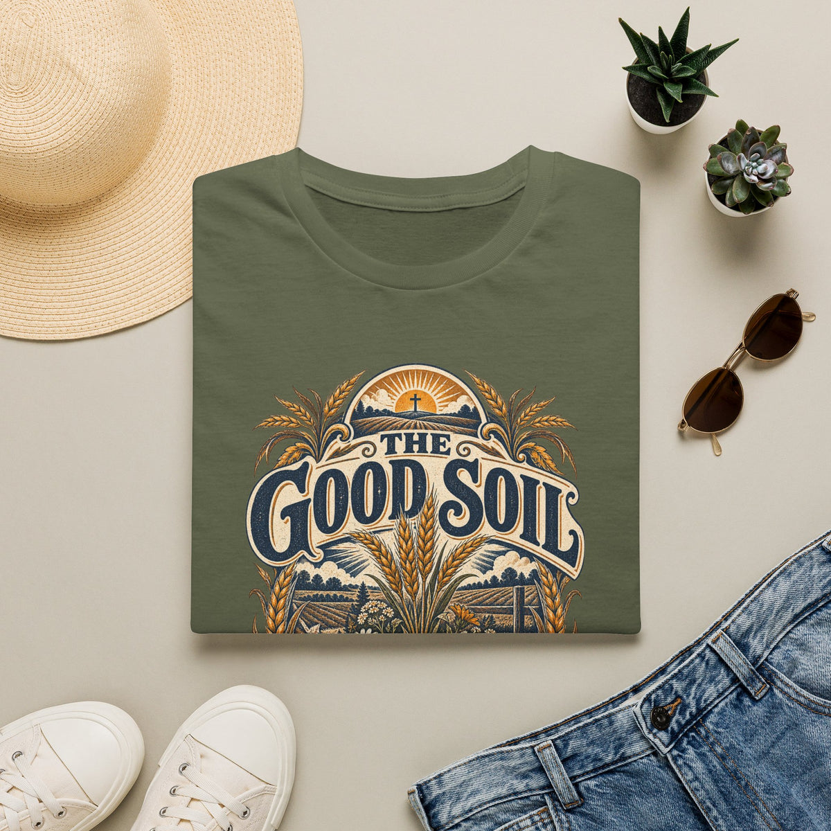 The Good Soil T-Shirt — Vintage Farmhouse Gardening Tee