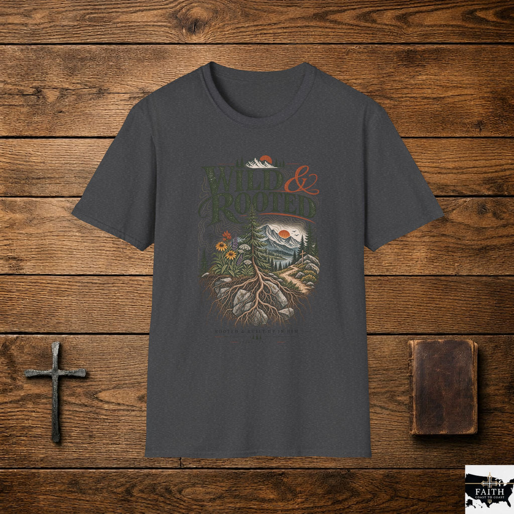 Wild & Rooted Graphic T-Shirt — Nature Adventure Tee
