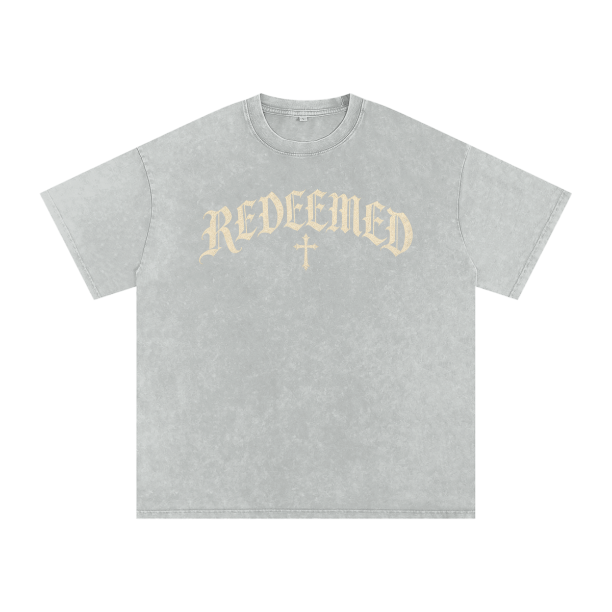 Redeemed Gothic Cross Tee – Vintage Christian Streetwear