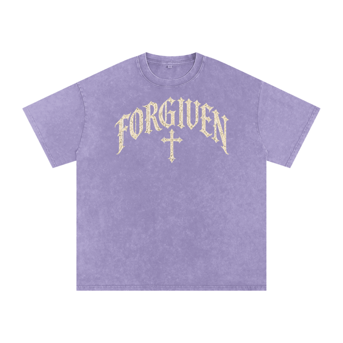 Forgiven Gothic Cross Tee – Vintage Christian Streetwear