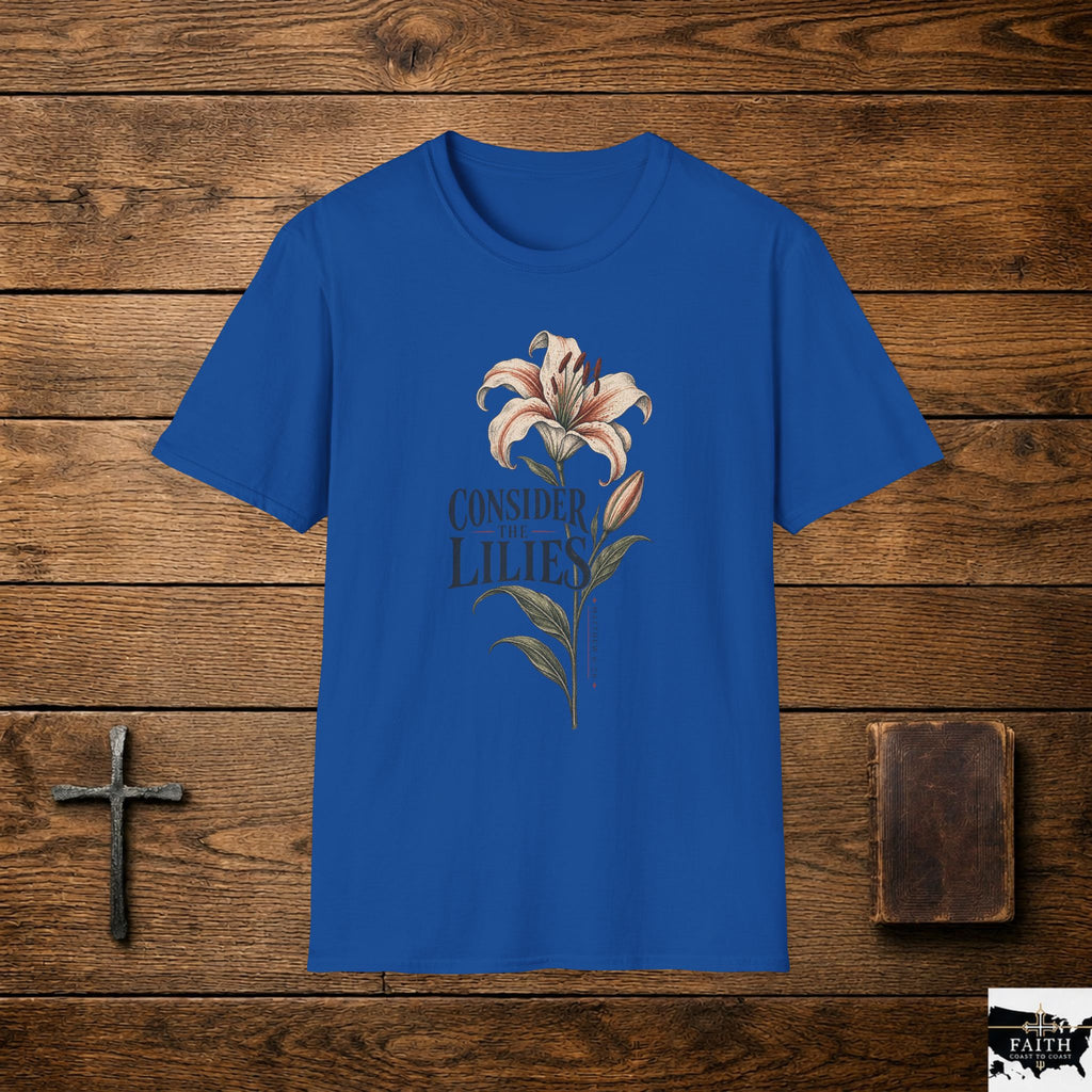 Consider the Lilies Floral T-Shirt — Vintage Botanical Graphic Tee