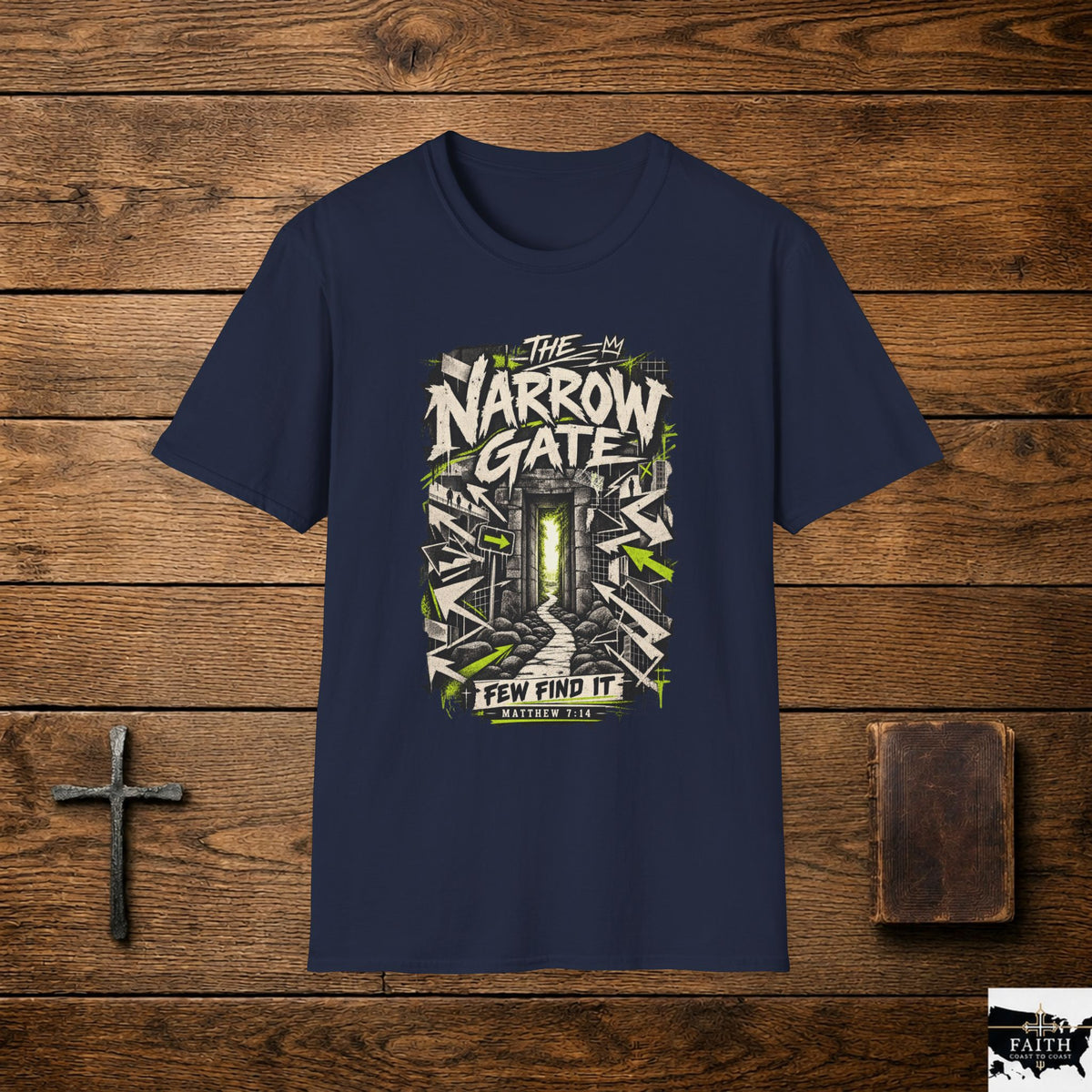Narrow Gate Graphic T-Shirt — 'The Narrow Gate, Few Find It' Streetwear Tee