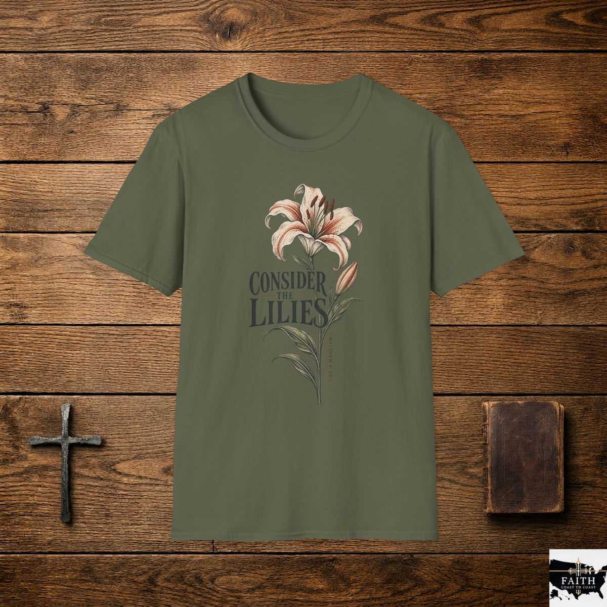 Consider the Lilies Floral T-Shirt — Vintage Botanical Graphic Tee