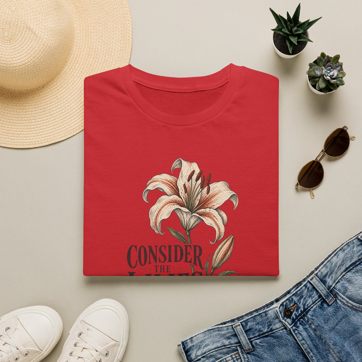 Consider the Lilies Floral T-Shirt — Vintage Botanical Graphic Tee