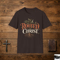 Rooted in Christ T-Shirt | Christian Faith Typography