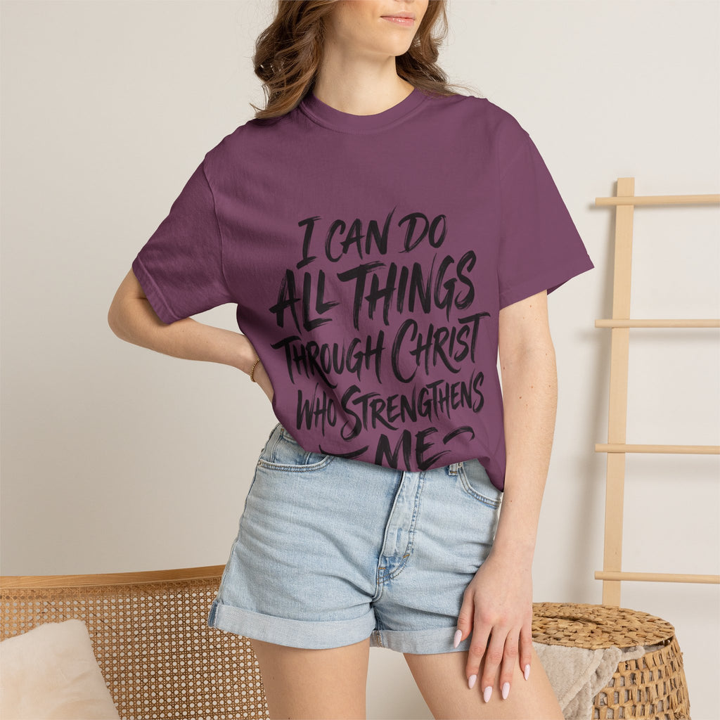 Comfortable Christ Scripture Tee for Daily Inspiration