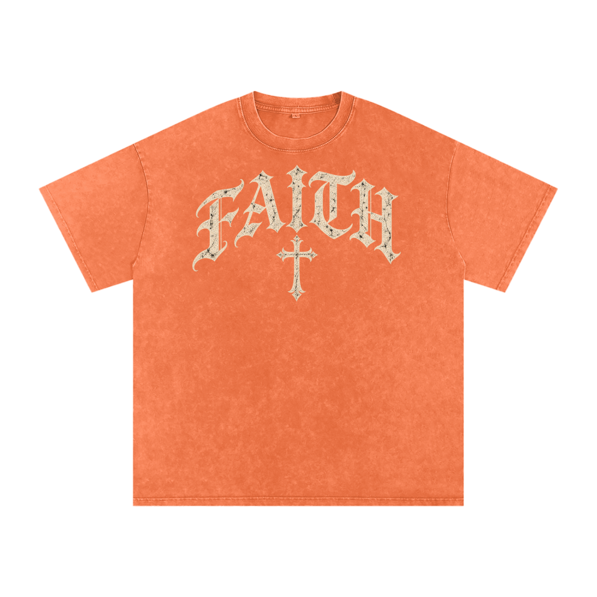 Faith Gothic Cross Tee – Vintage Christian Streetwear