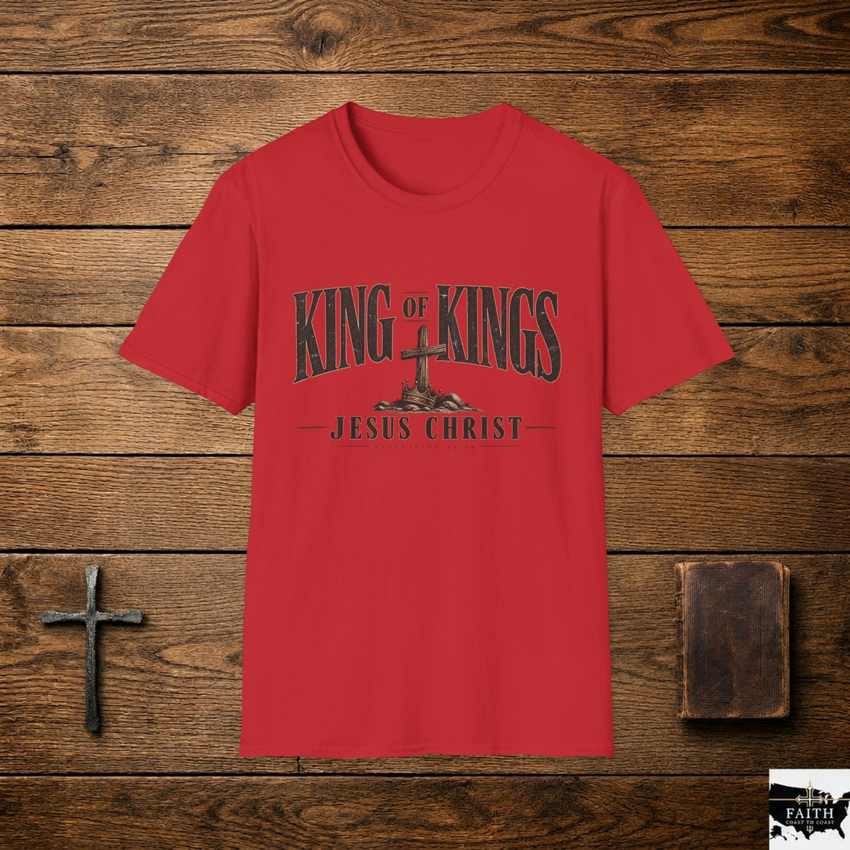 King of Kings cross graphic T-Shirt | Jesus Christ faith tee