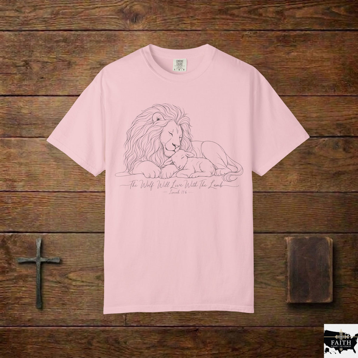 Lion & Lamb Faith T-Shirt — "The Lamb of God" Christian Graphic Tee