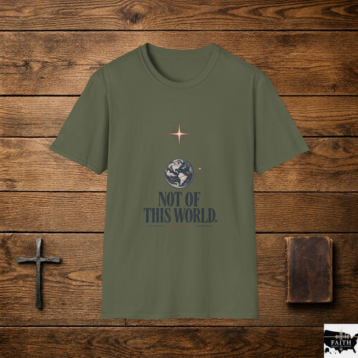 Not of This World T-Shirt — Celestial Earth Graphic Tee