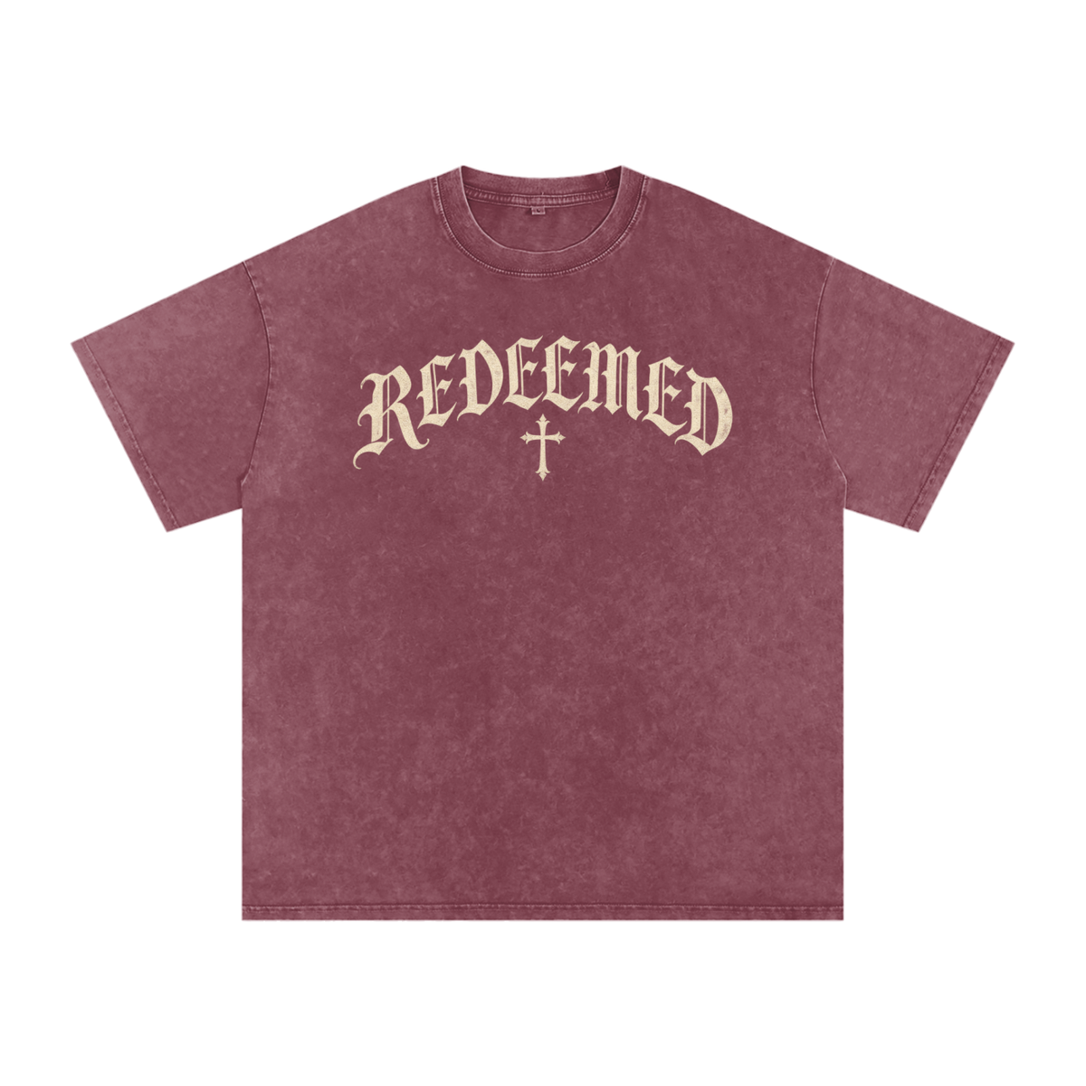 Redeemed Gothic Cross Tee – Vintage Christian Streetwear
