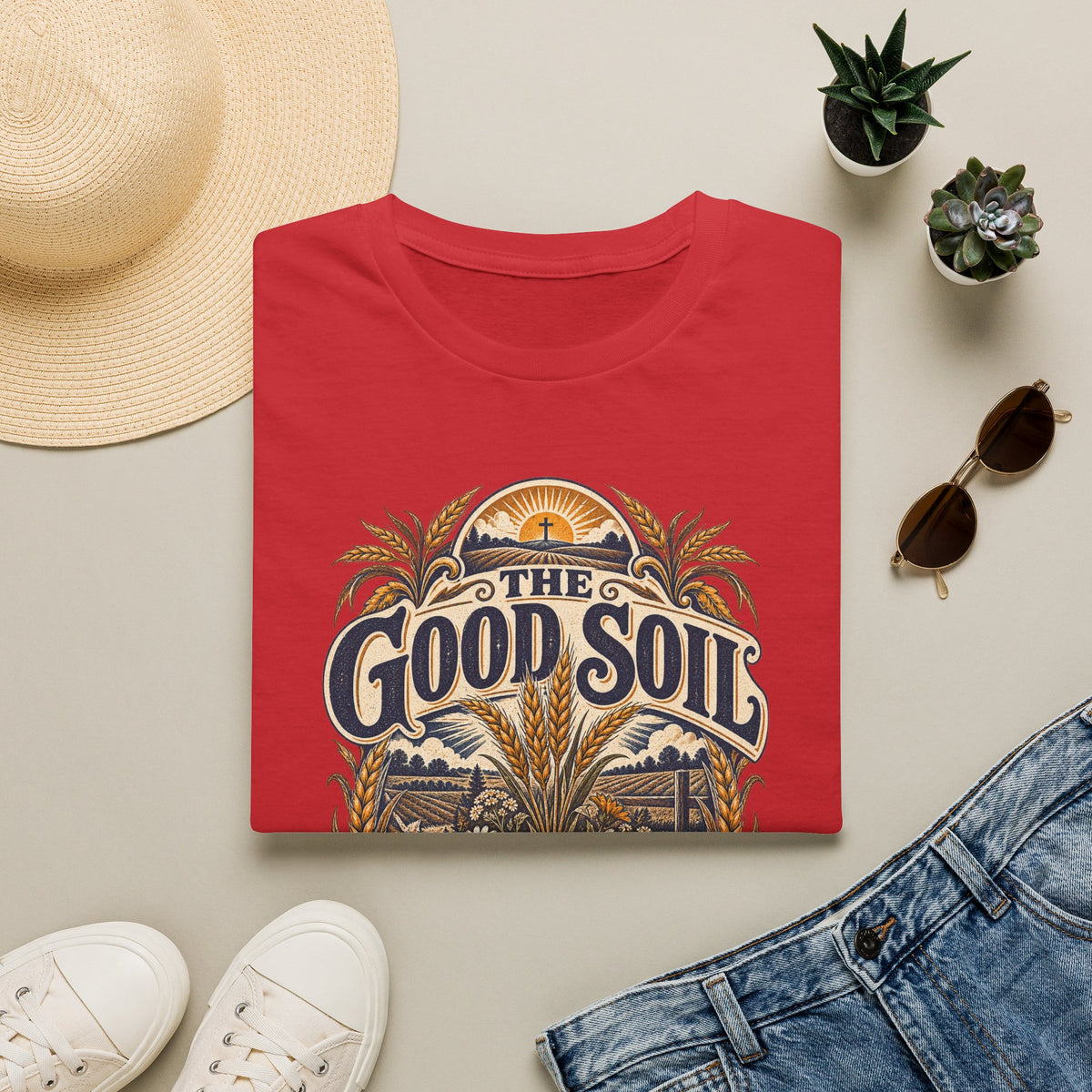 The Good Soil T-Shirt — Vintage Farmhouse Gardening Tee