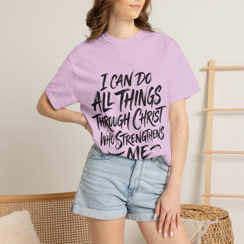 Comfortable Christ Scripture Tee for Daily Inspiration
