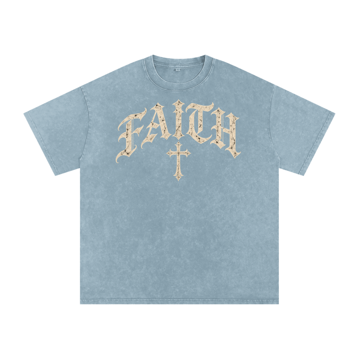 Faith Gothic Cross Tee – Vintage Christian Streetwear