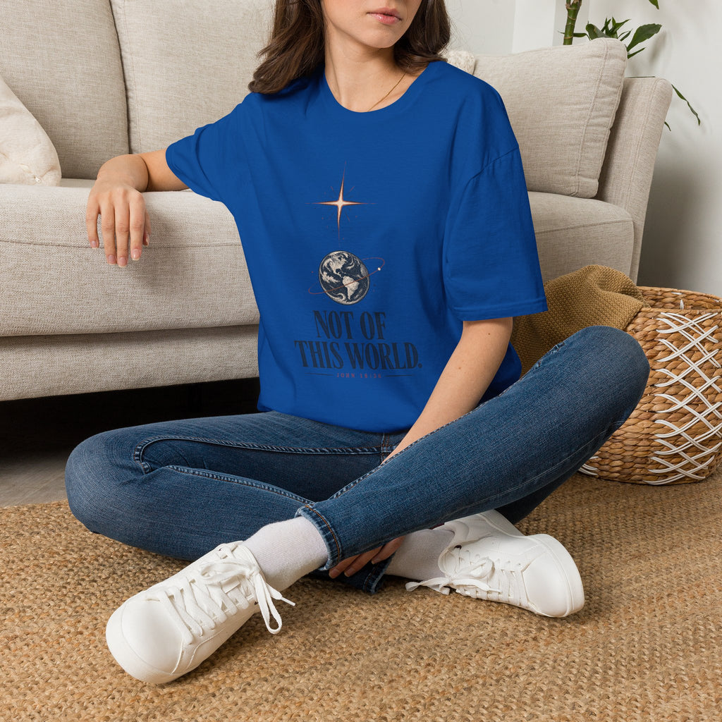 Not of This World T-Shirt — Celestial Earth Graphic Tee