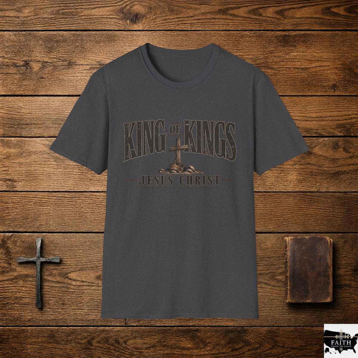 King of Kings cross graphic T-Shirt | Jesus Christ faith tee