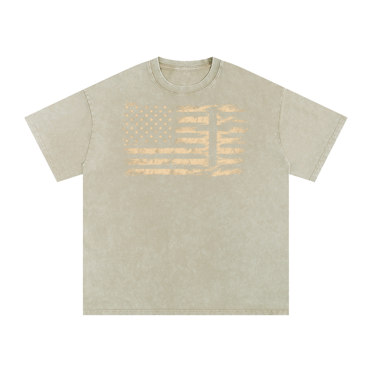 Distressed American Flag Cross Shirt