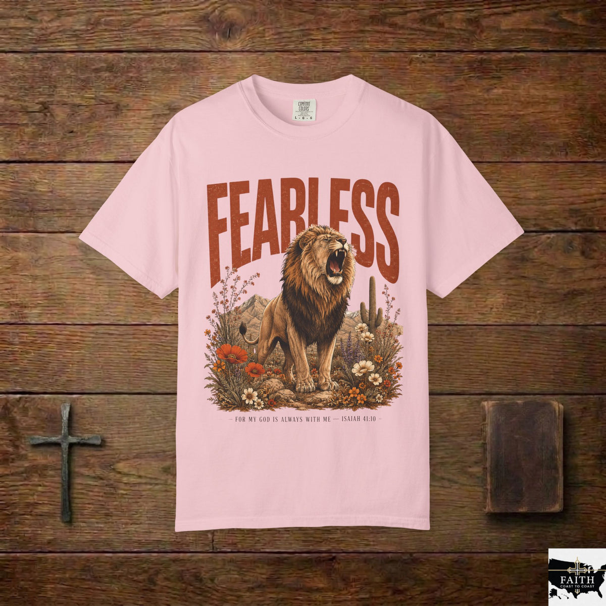 Fearless Lion T-Shirt — Inspirational Graphic Tee
