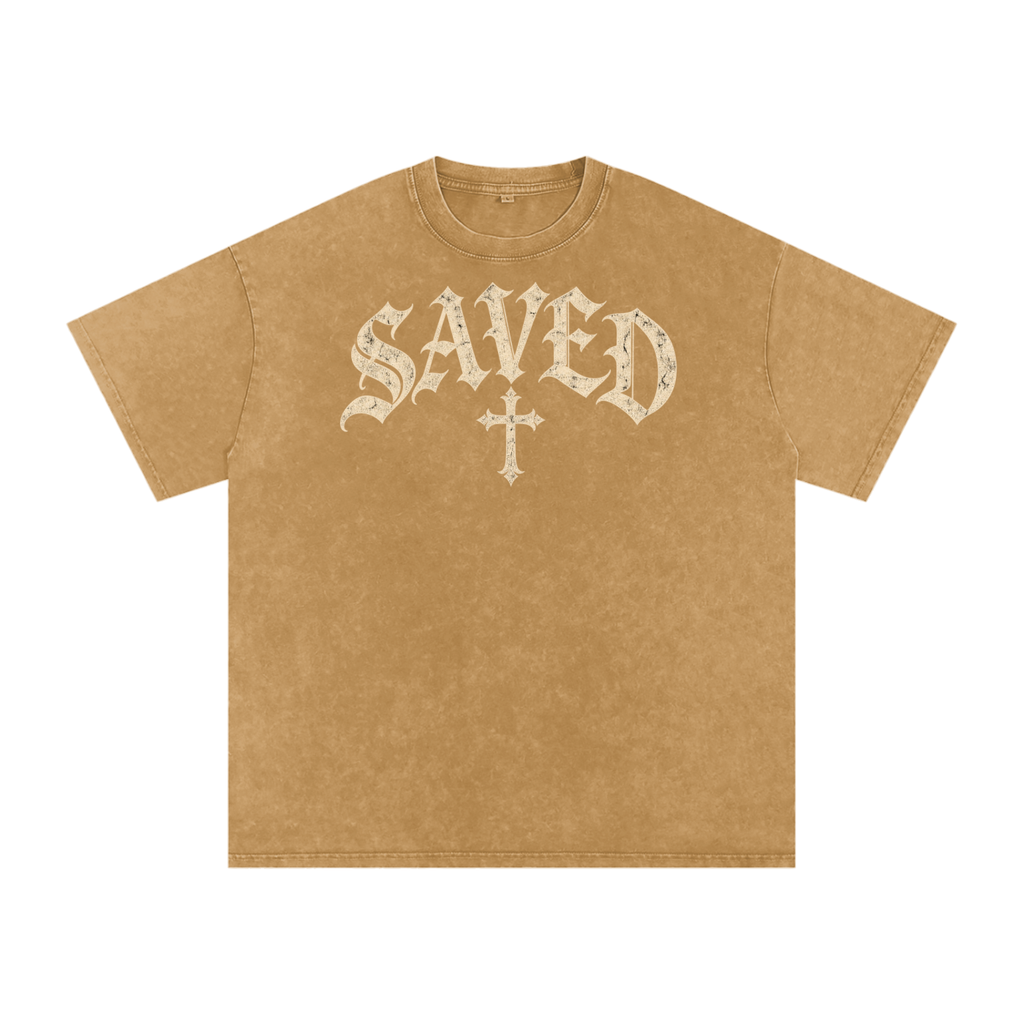 Saved by Grace Tee – Gothic Christian Streetwear