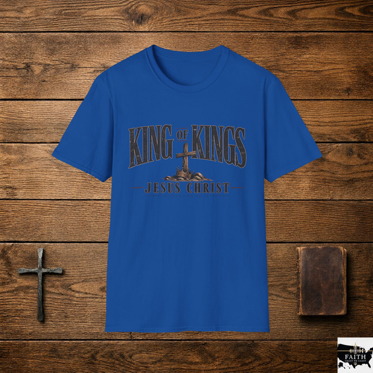 King of Kings cross graphic T-Shirt | Jesus Christ faith tee