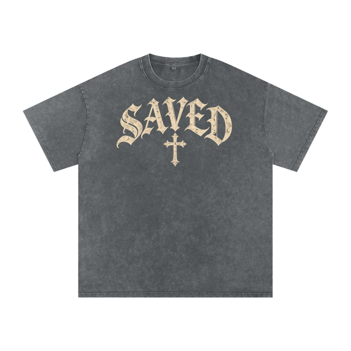 Saved by Grace Tee – Gothic Christian Streetwear