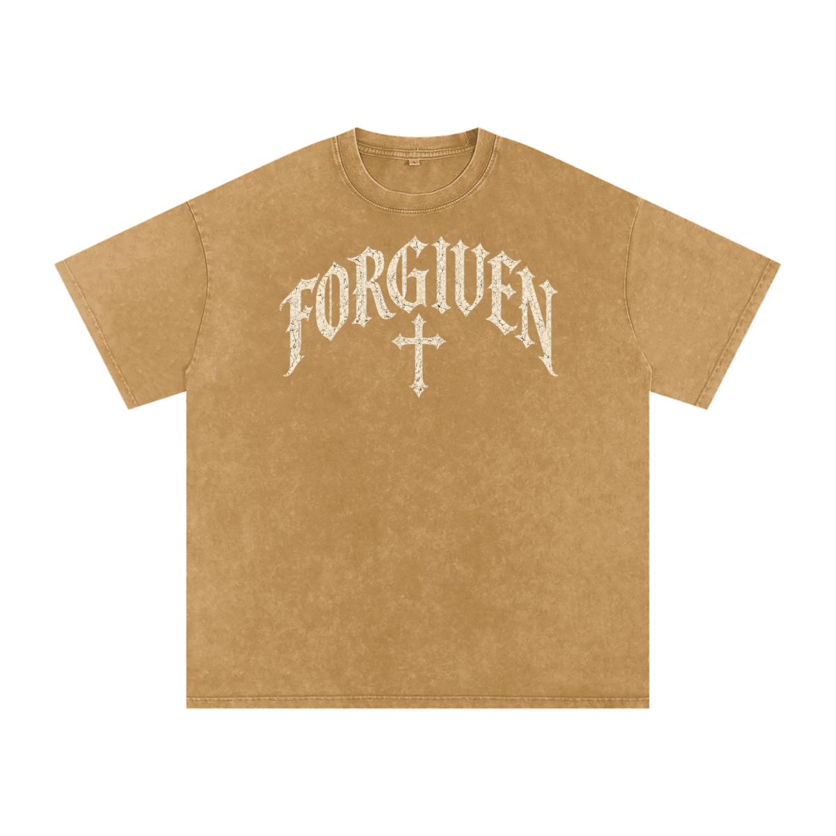 Forgiven Gothic Cross Tee – Vintage Christian Streetwear