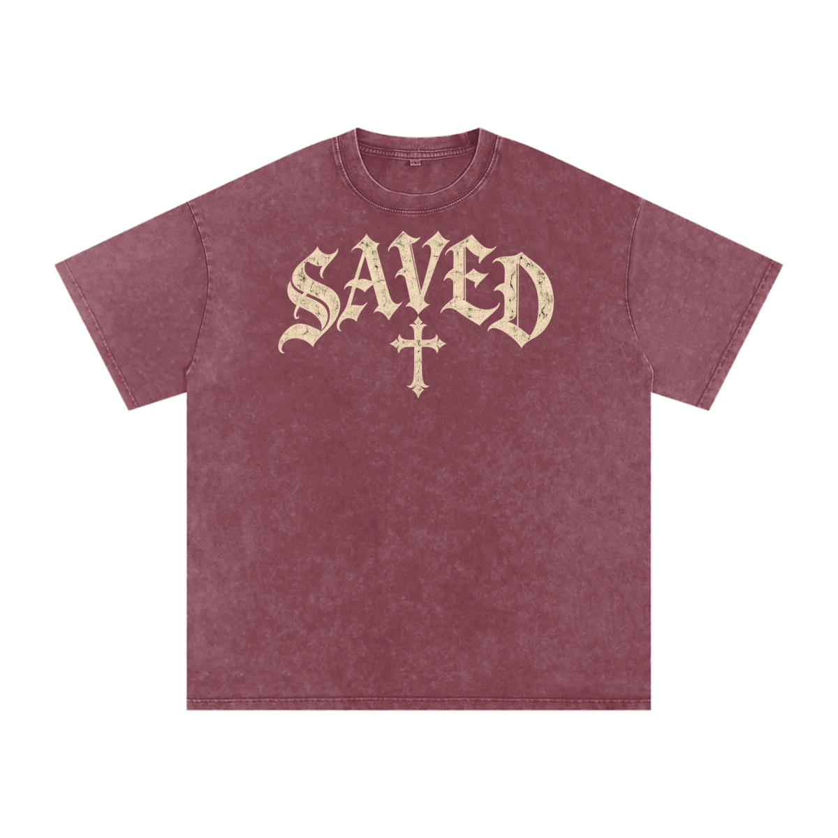Saved by Grace Tee – Gothic Christian Streetwear