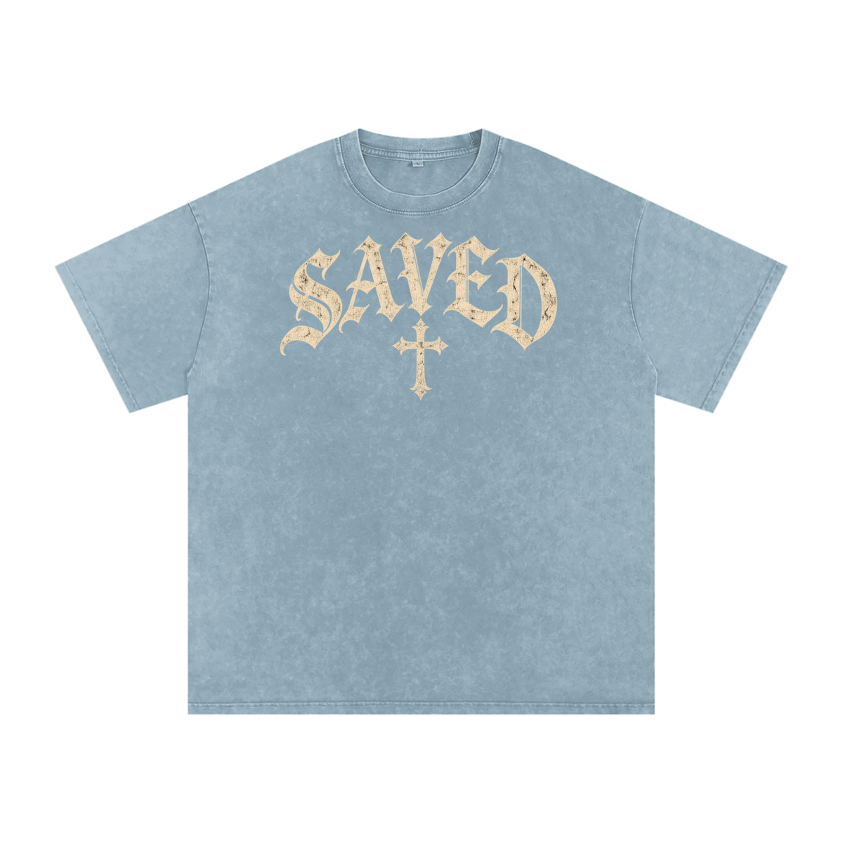 Saved by Grace Tee – Gothic Christian Streetwear
