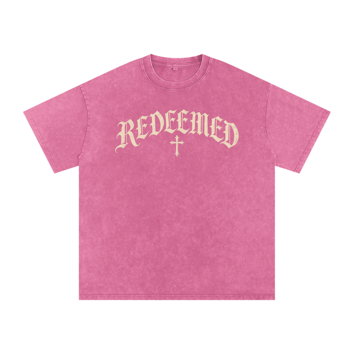 Redeemed Gothic Cross Tee – Vintage Christian Streetwear