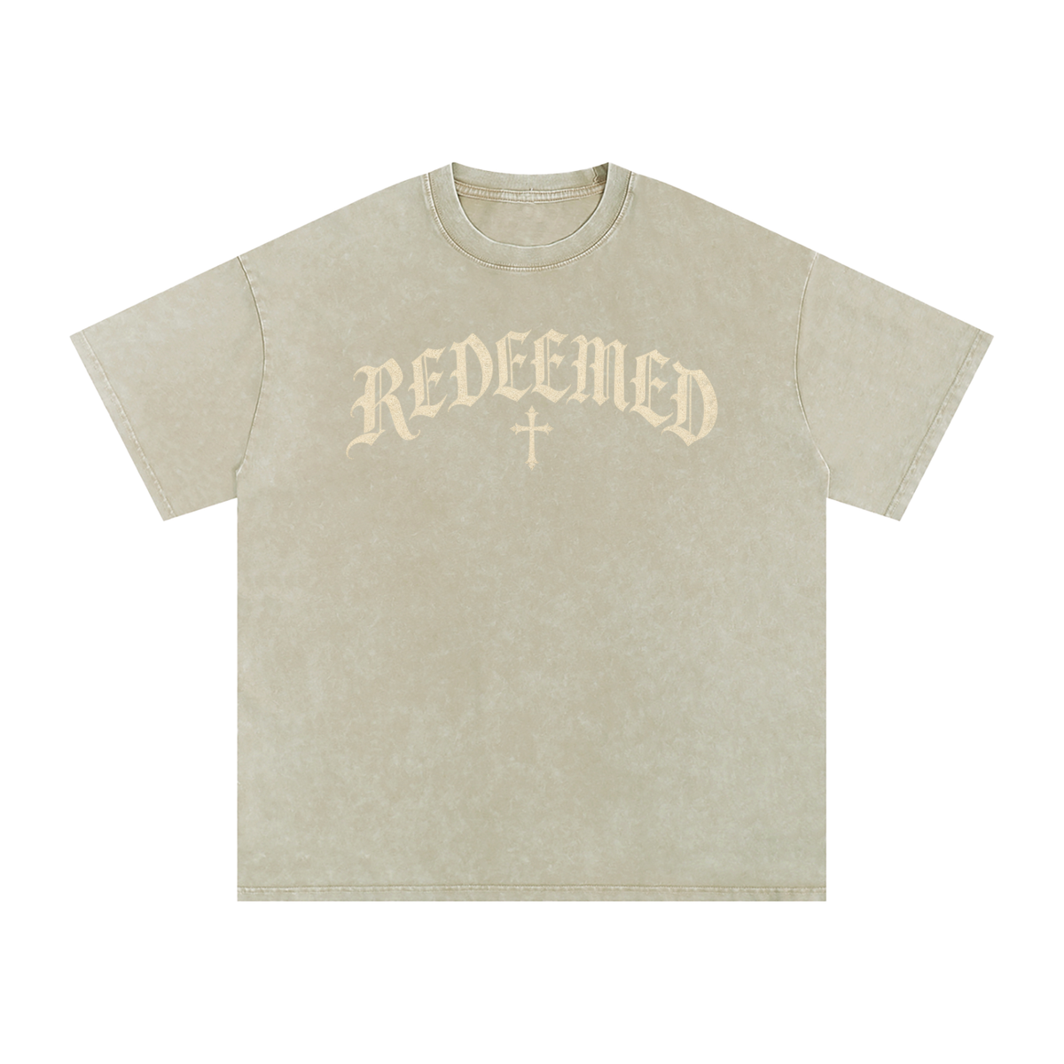 Redeemed Gothic Cross Tee – Vintage Christian Streetwear