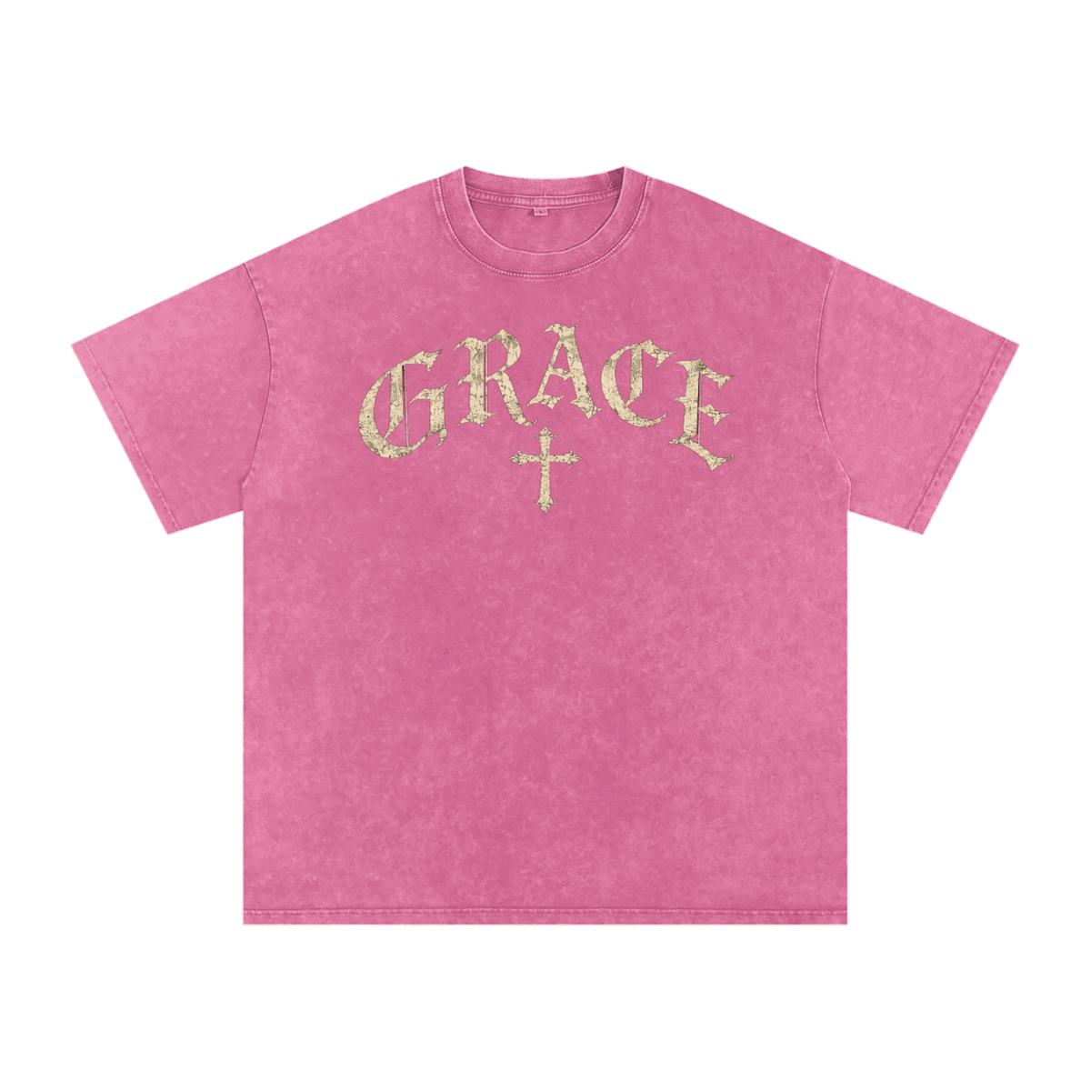 Grace Gothic Cross Tee – Vintage Christian Streetwear