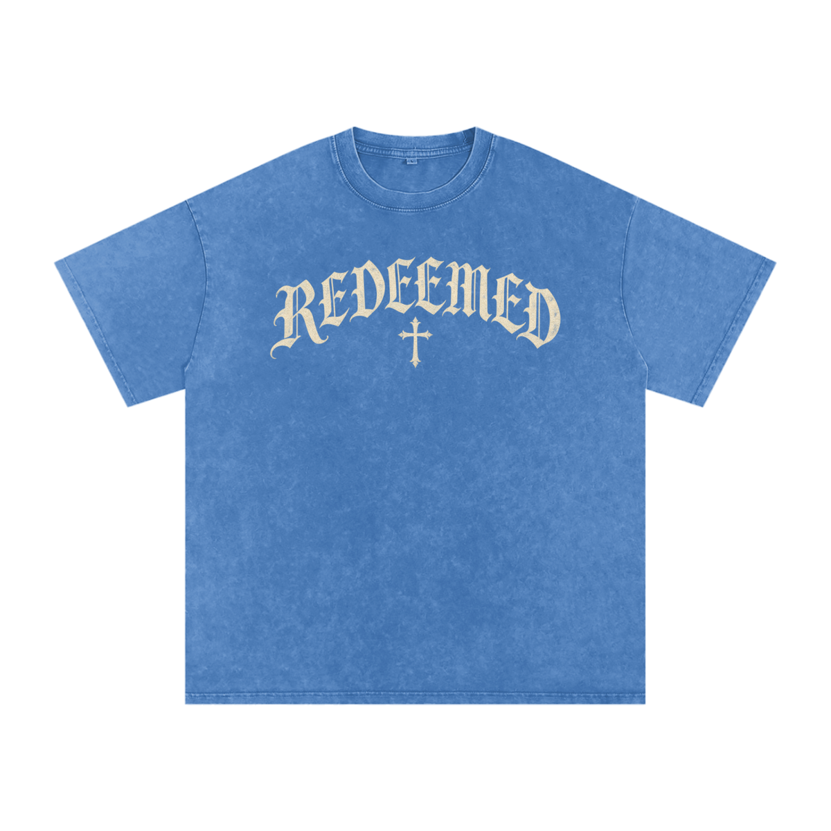 Redeemed Gothic Cross Tee – Vintage Christian Streetwear
