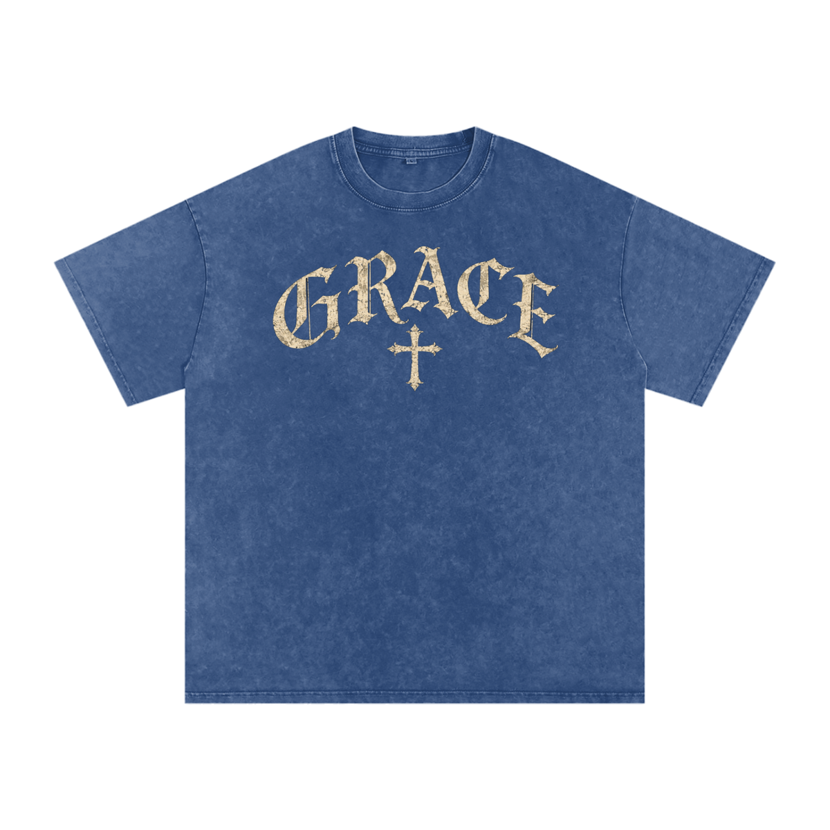 Grace Gothic Cross Tee – Vintage Christian Streetwear