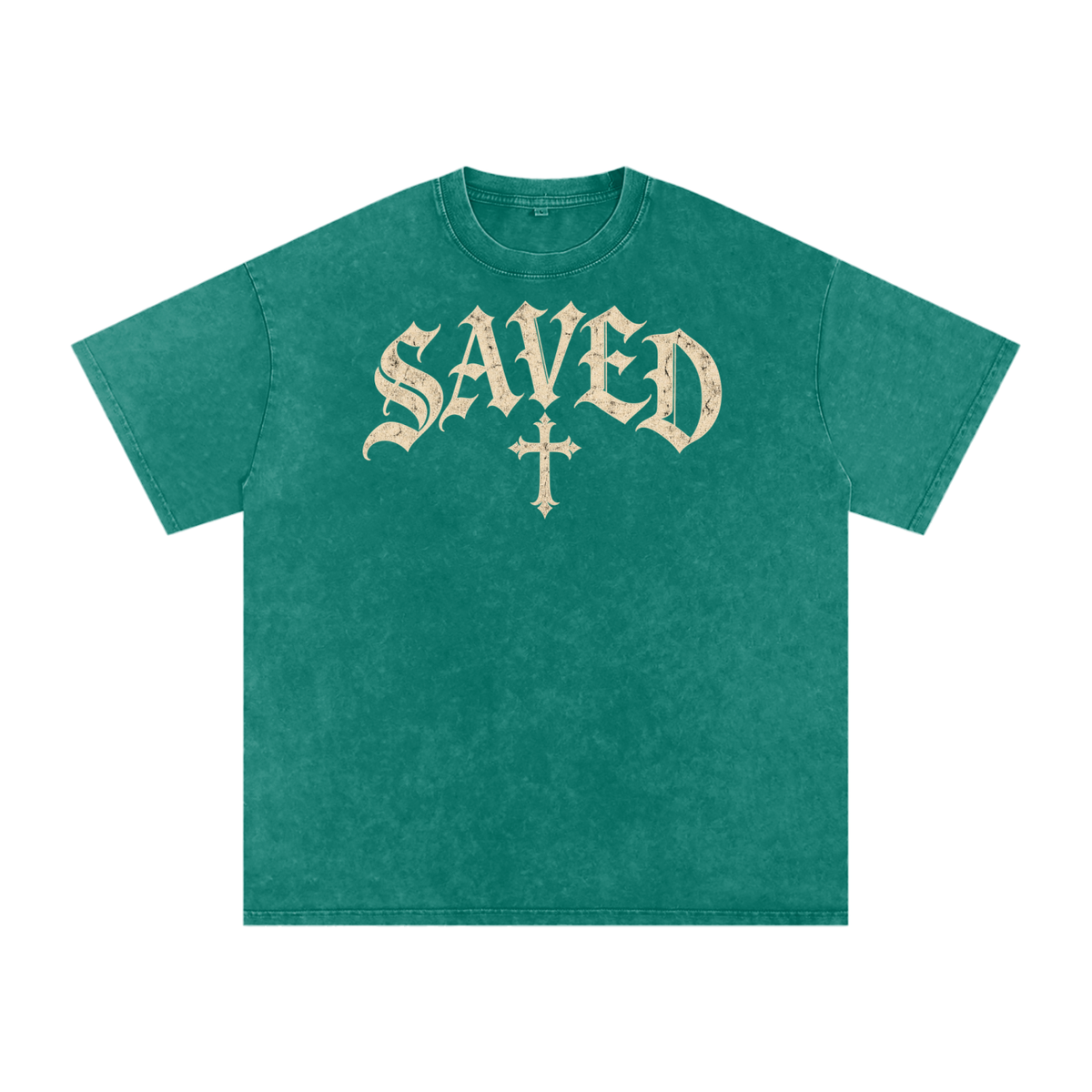 Saved by Grace Tee – Gothic Christian Streetwear