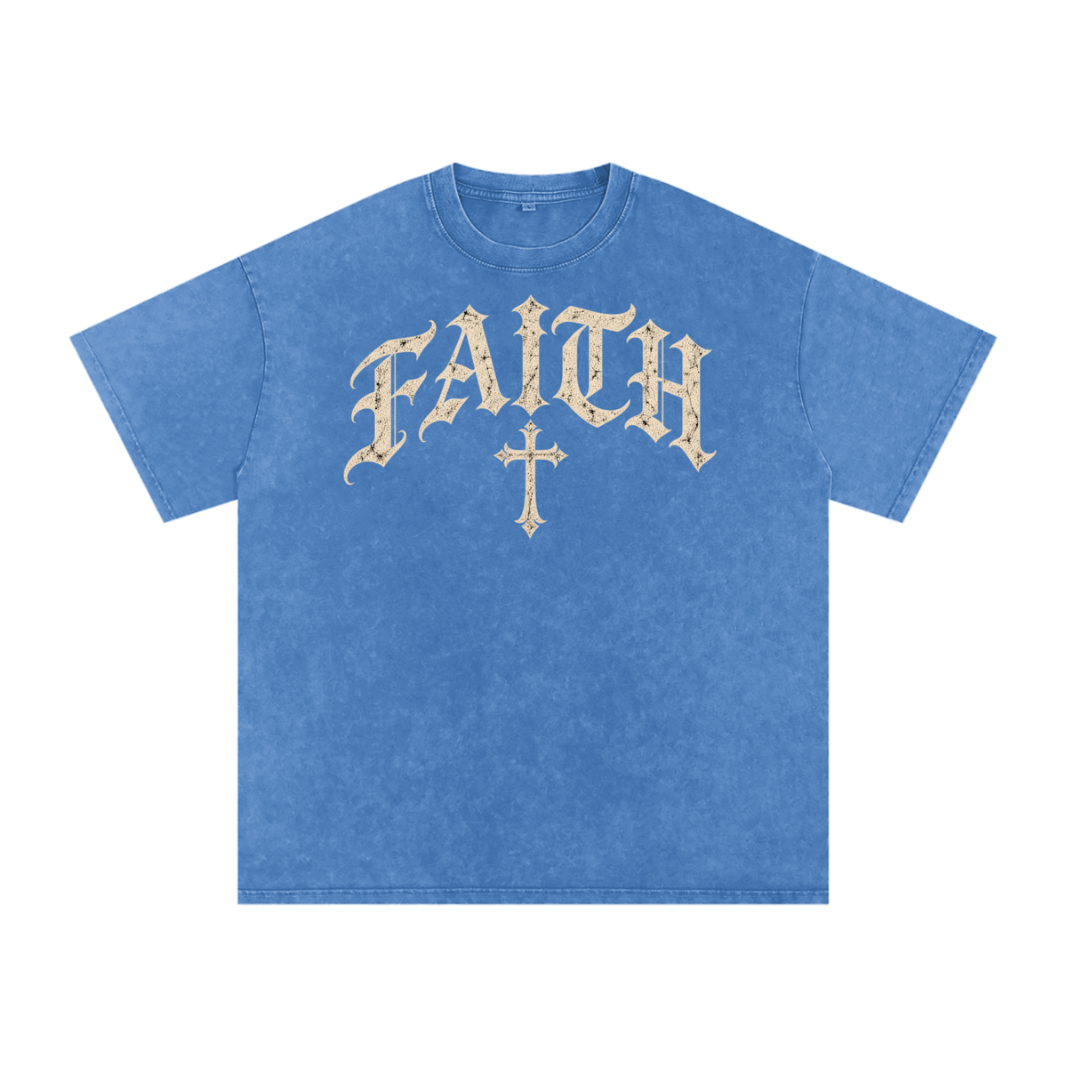 Faith Gothic Cross Tee – Vintage Christian Streetwear