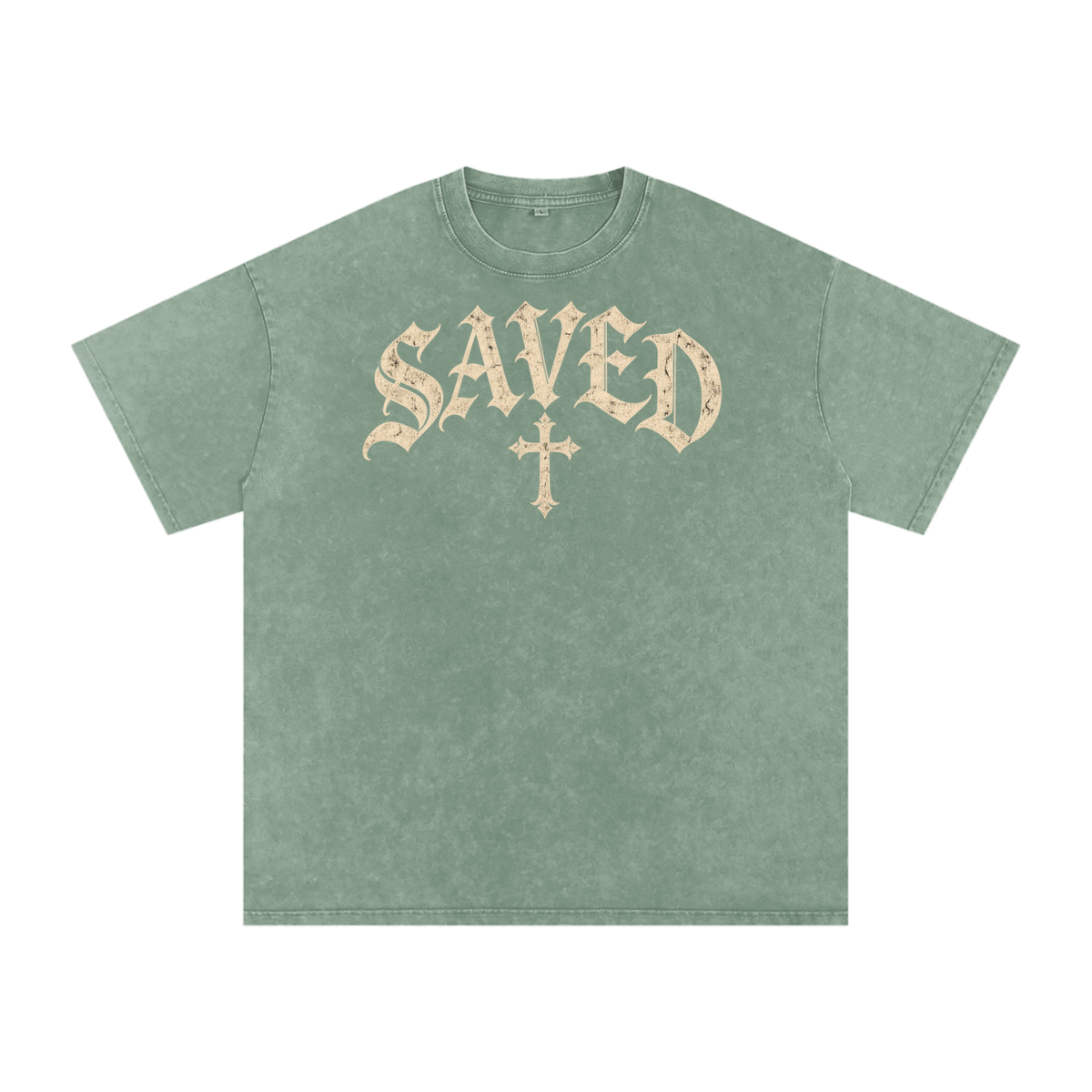 Saved by Grace Tee – Gothic Christian Streetwear
