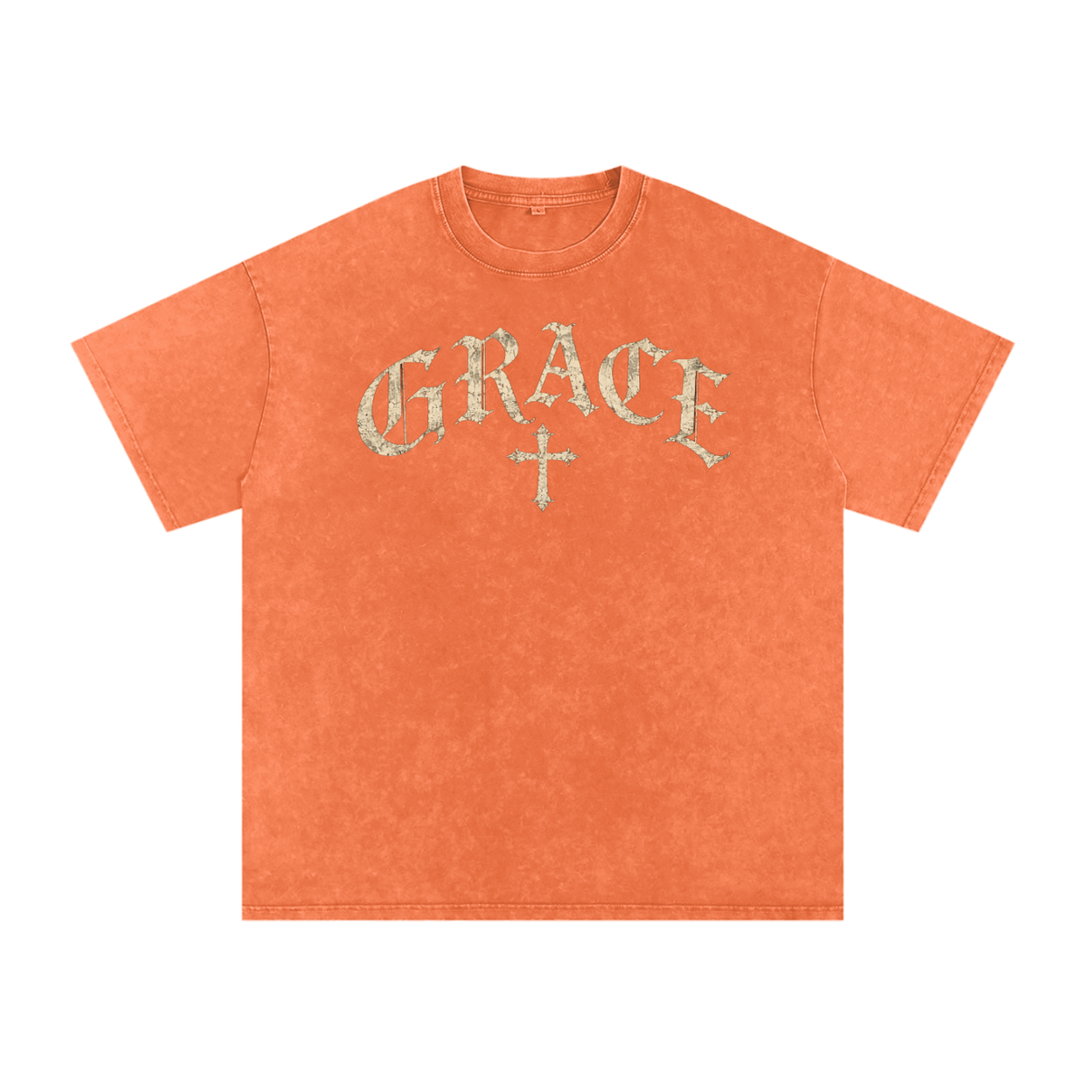 Grace Gothic Cross Tee – Vintage Christian Streetwear