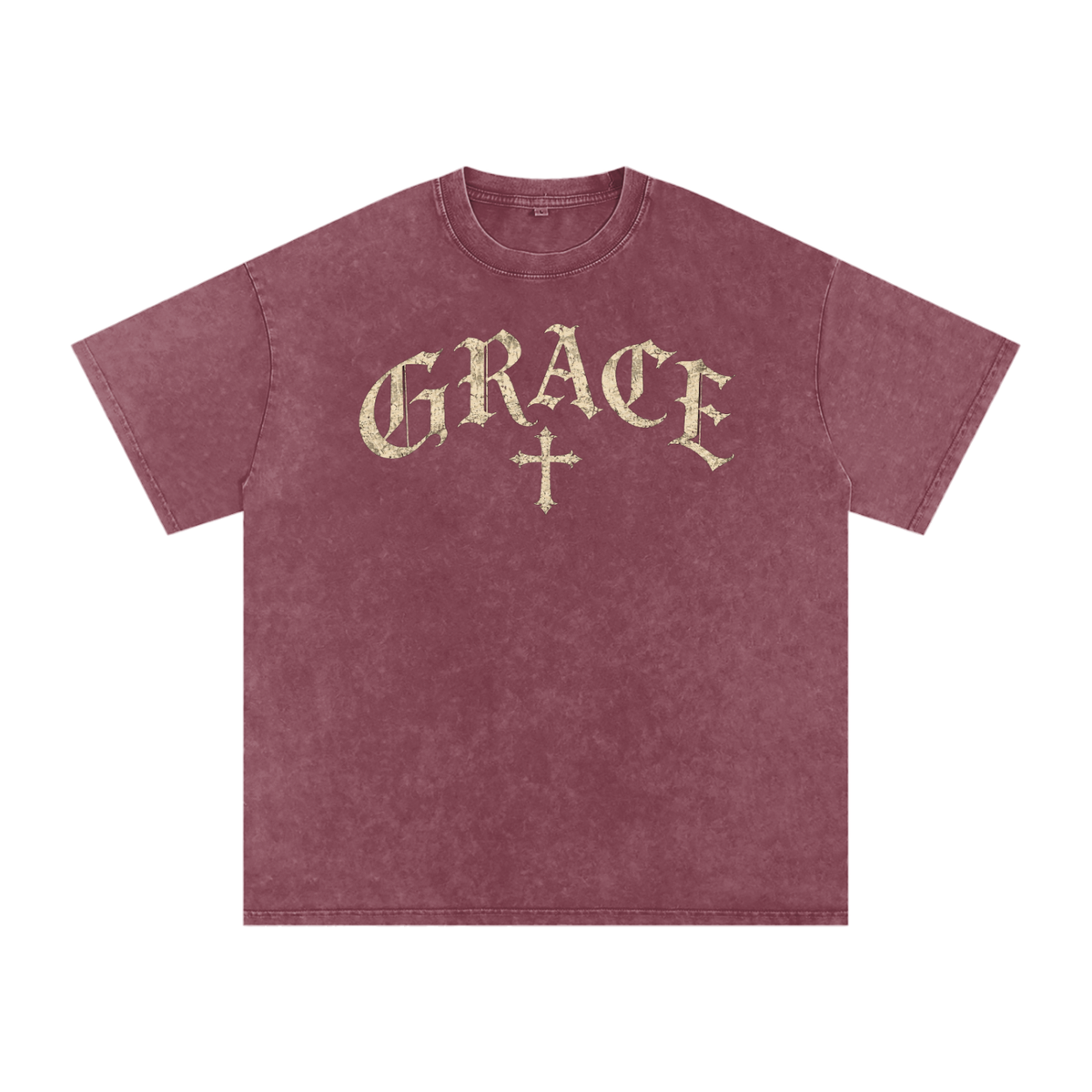 Grace Gothic Cross Tee – Vintage Christian Streetwear