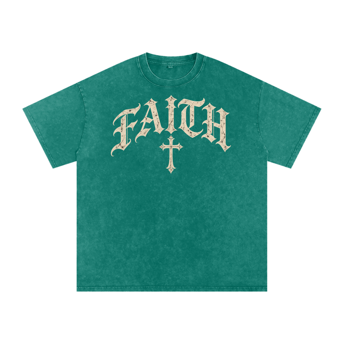 Faith Gothic Cross Tee – Vintage Christian Streetwear