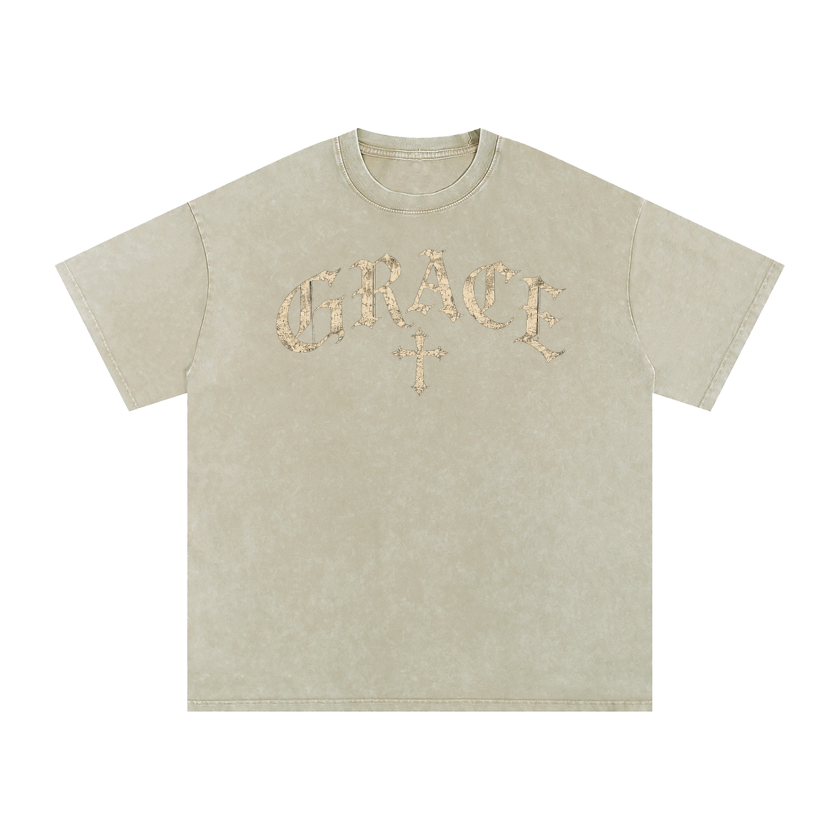 Grace Gothic Cross Tee – Vintage Christian Streetwear