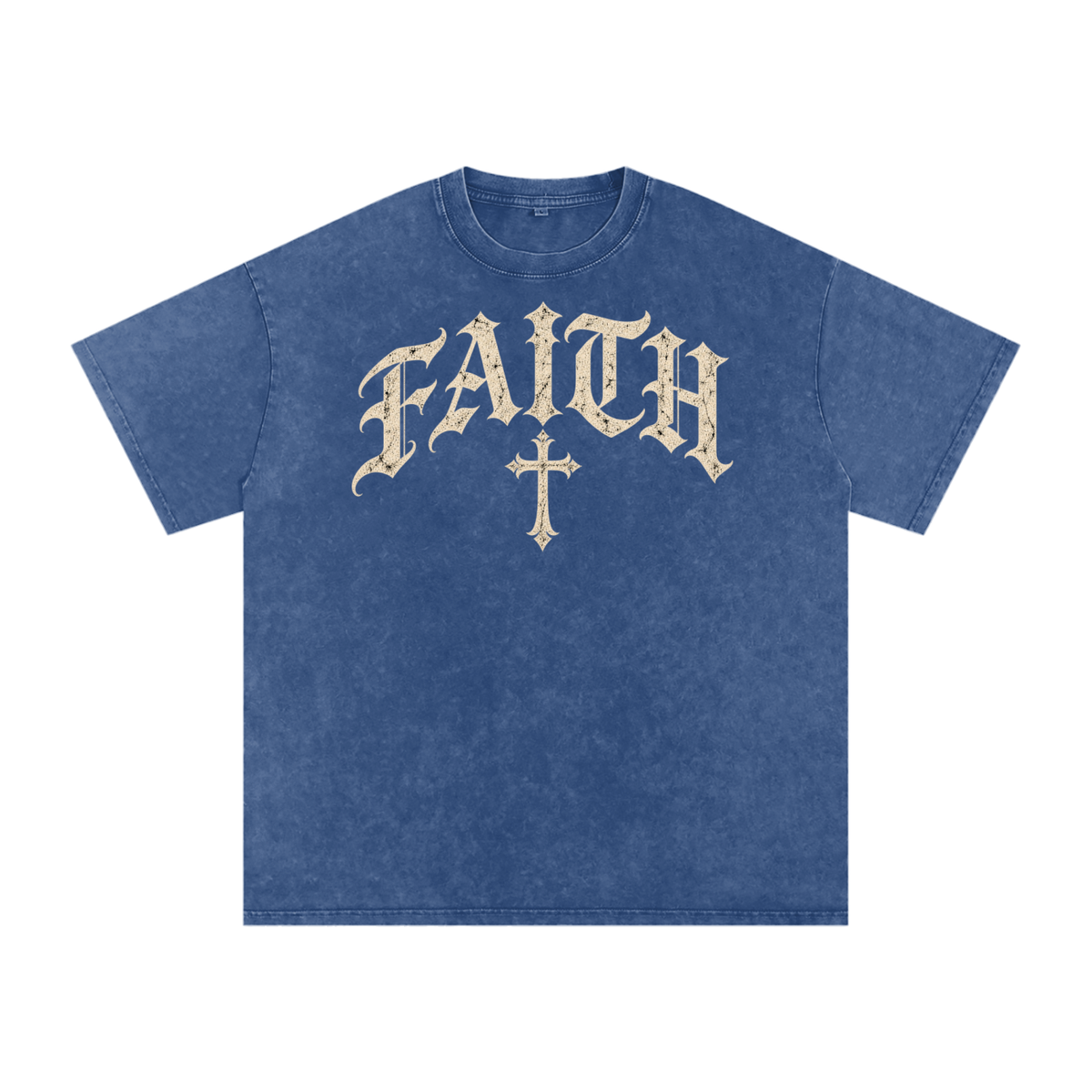 Faith Gothic Cross Tee – Vintage Christian Streetwear