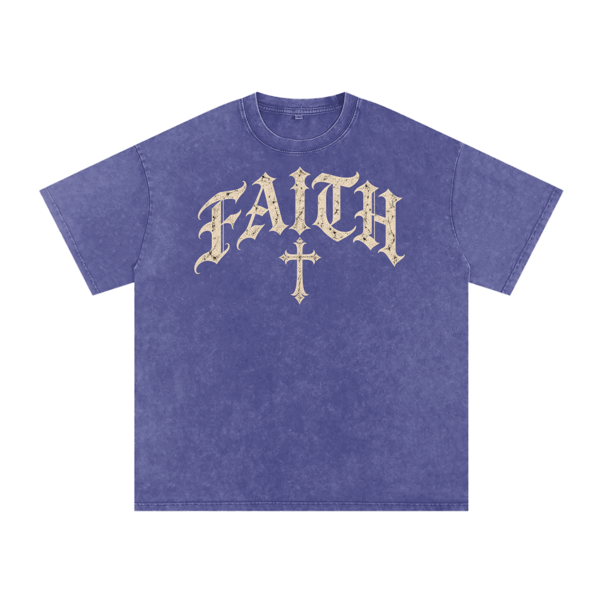 Faith Gothic Cross Tee – Vintage Christian Streetwear