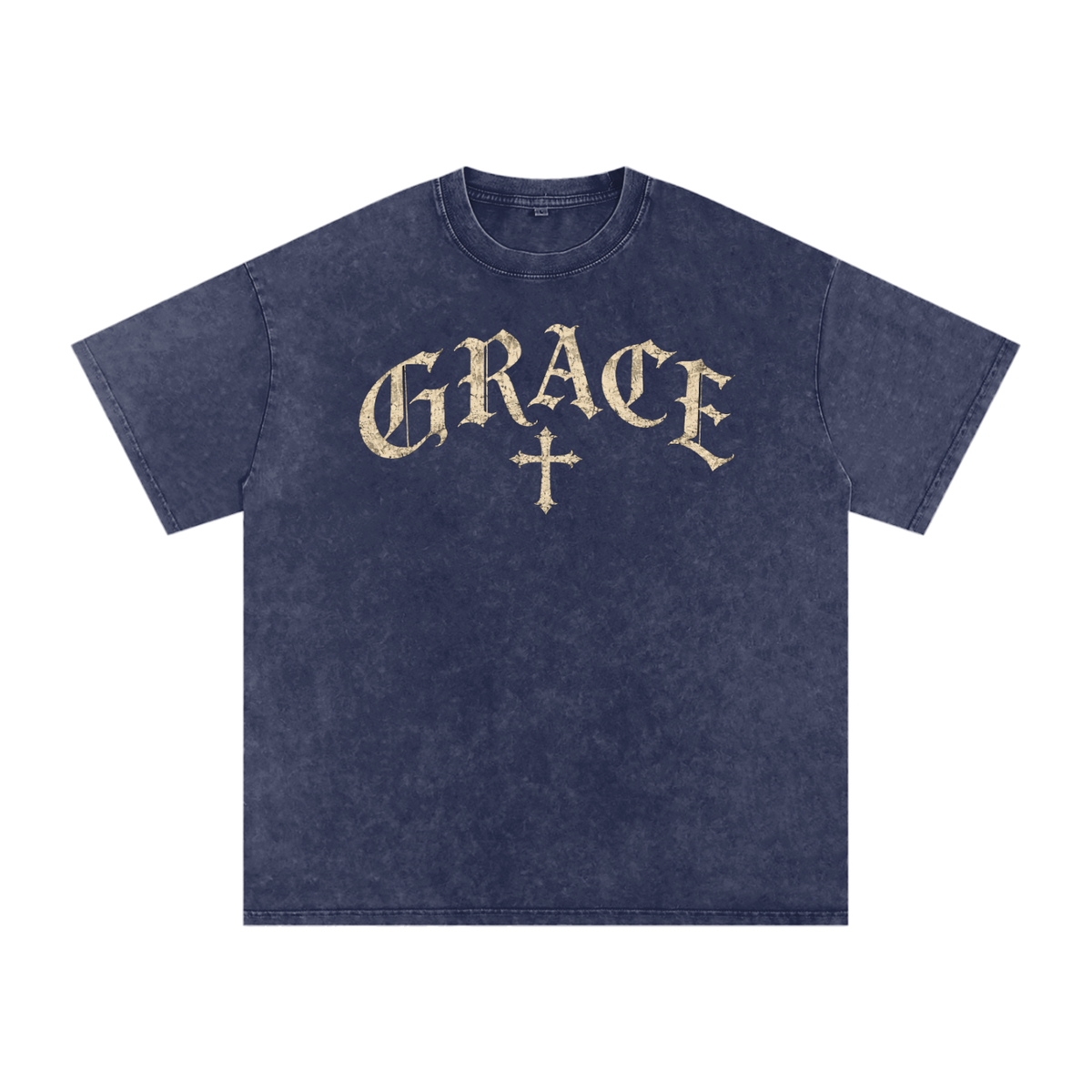 Grace Gothic Cross Tee – Vintage Christian Streetwear