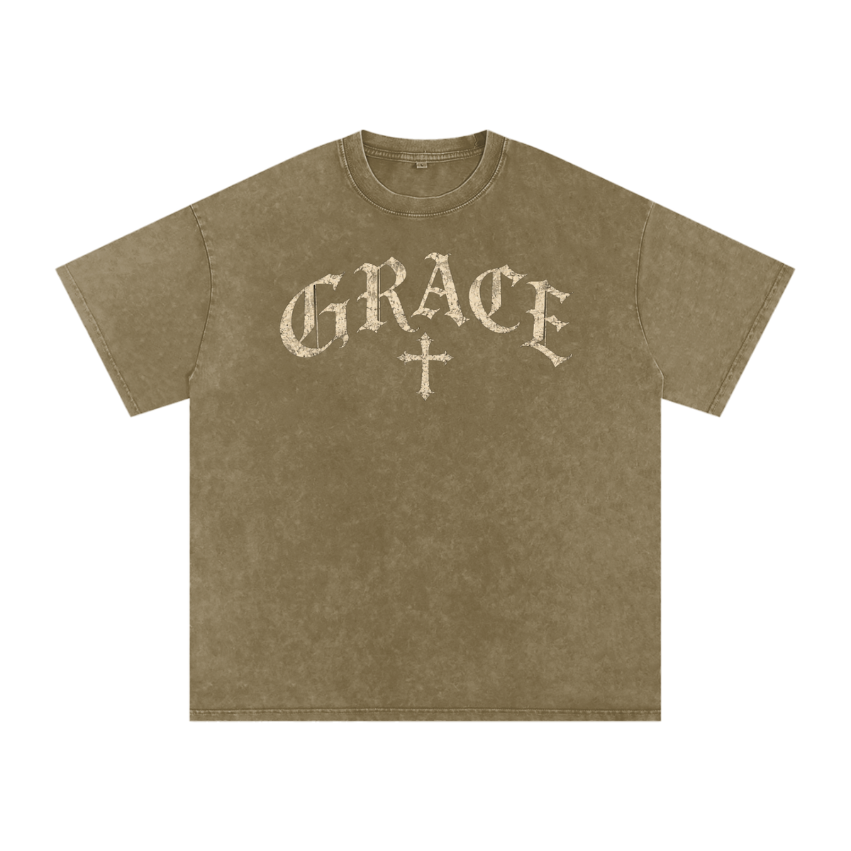 Grace Gothic Cross Tee – Vintage Christian Streetwear