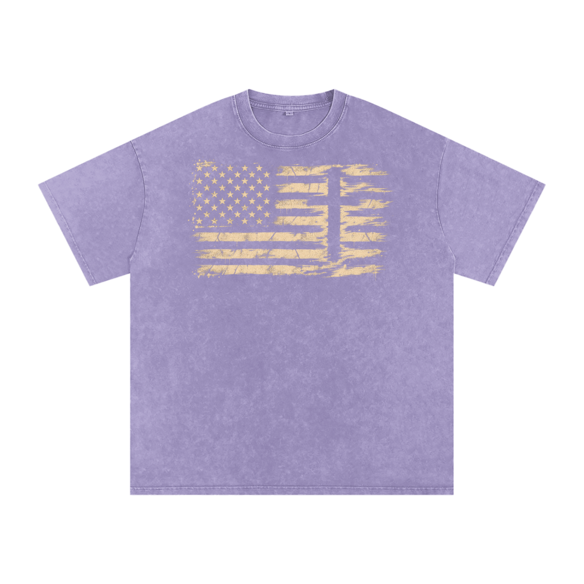 Distressed American Flag Cross Shirt