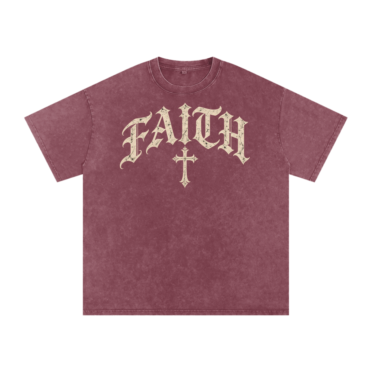 Faith Gothic Cross Tee – Vintage Christian Streetwear